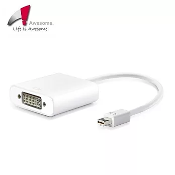 Awesome主動式Mini DP to DVI 轉接器(終身保固)－A00240041
