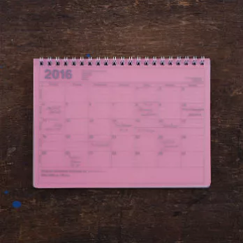【MARK’S】2016筆記式月曆(S)(粉紅)