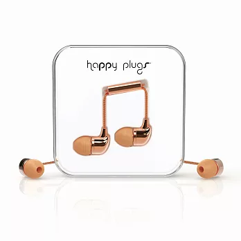 Happy Plugs 音符入耳式耳機 奢華限定款 -玫瑰金玫瑰金
