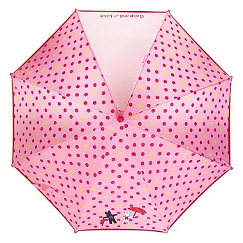 麗莎和卡斯柏-童直傘(紅粉)