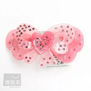 dadaisun 壓克力名媛大夾-愛心領結