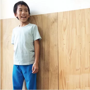 【和諧生活有機棉】兒童memory圓領短T水藍 4(110)