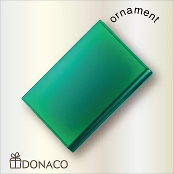 《Donaco 多納客》日本製 Ornament 炫彩名片盒(深綠)