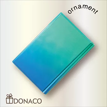 《Donaco 多納客》日本製 Ornament 炫彩名片盒(綠藍)