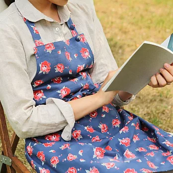 Dailylike 居家時光布質圍裙-07 紅絲絨