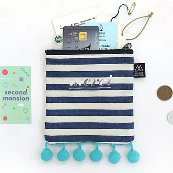 PlanD MERCI 水母波波萬用收納包S-海軍風