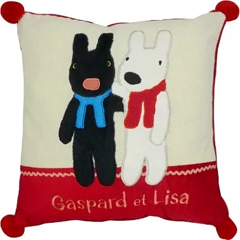 麗莎和卡斯柏-方形抱枕(45×45)