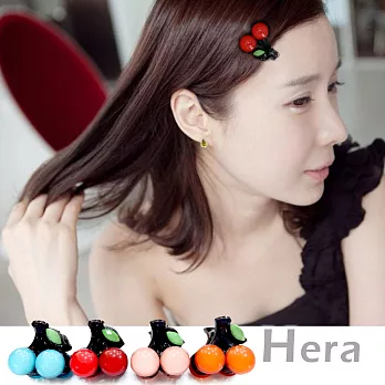 【Hera】赫拉 立體櫻桃雙面髮飾瀏海夾/小抓夾(四色任選)藍櫻桃