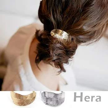 【Hera】赫拉 小清新Ｃ型樹葉款髮圈/髮束(二色任選)(魅影金)