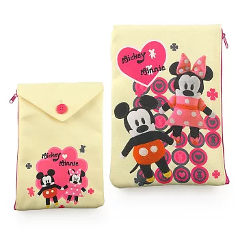 Disney 簡約信封式布偶8吋通用平板電腦保護包米奇米妮