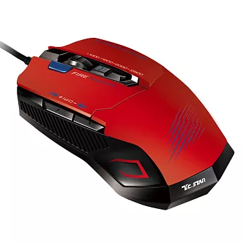 T.C.STAR 電競光學滑鼠紅色 TCN293RD紅色