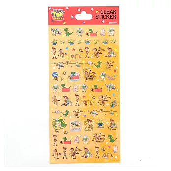 《sun-star》玩具總動員歡樂元氣系列透明裝飾貼紙(胡迪紅)