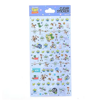 《sun-star》玩具總動員歡樂元氣系列透明裝飾貼紙(巴斯藍)