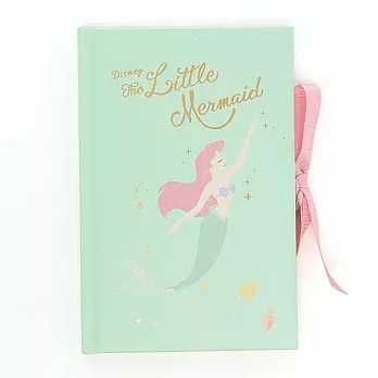 《sun-star》迪士尼公主甜蜜粉彩系列B6精裝筆記本(小美人魚)