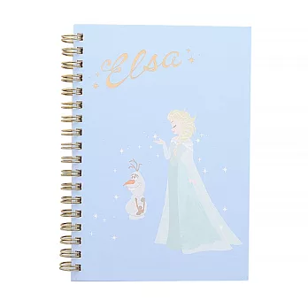 《sun-star》迪士尼公主甜蜜粉彩系列B6精裝線圈筆記本(艾莎)