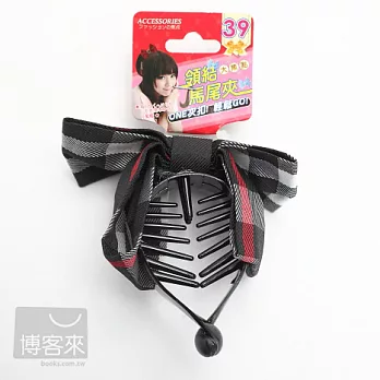 dadaisun 布領結馬尾夾-格紋