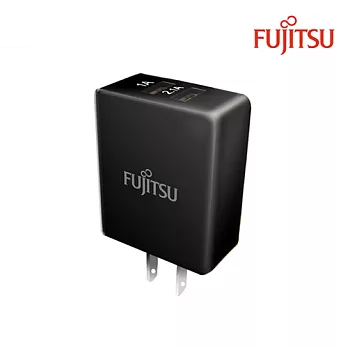 FUJITSU富士通3.1A電源供應器-2PORT US-02(黑)