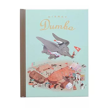 《sun-star》迪士尼復古繪本系列B6全彩精裝筆記本(小飛象)
