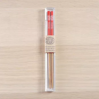 【PALETTE】美式鄉村環保木筷18cm(紅)