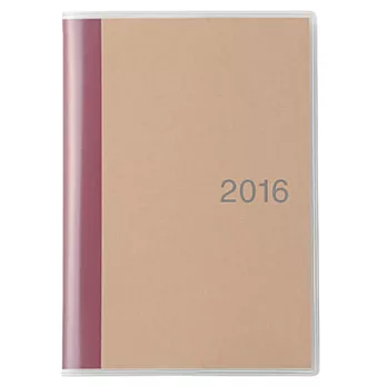 [MUJI 無印良品]上質紙星期日起始月記事本/A6.2016