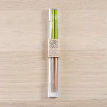 【PALETTE】美式鄉村環保木筷18cm(綠)