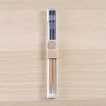 【PALETTE】美式鄉村環保木筷18cm(靛藍)