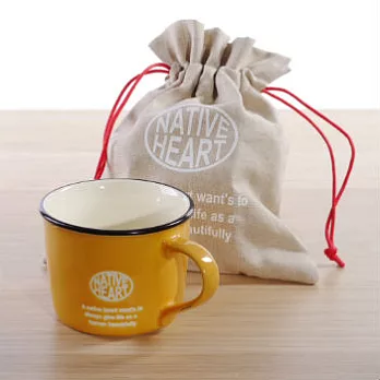 【PALETTE】維他命陶瓷馬克杯(附束口袋)(活力黃)