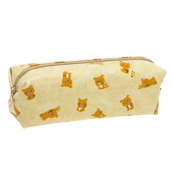 San-X 拉拉熊可愛生活系列防水筆袋包。黃