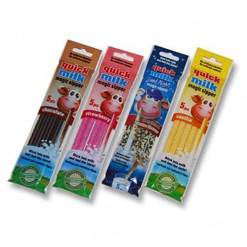 牛奶呢 Quick Milk 香草吸管5入黃