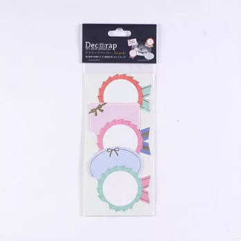 【MARK’S】Decorap 對話框裝飾貼紙組(10入)_緞帶