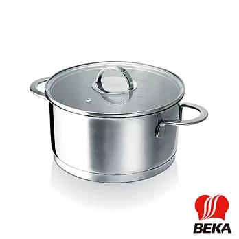 【BEKA貝卡】ILANO伊納諾系列 雙耳湯鍋20cm(5113101204)SBK(不銹鋼色)