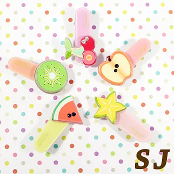 【SJ】甜味水果拼盤造型壓夾2入-隨機不挑款