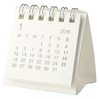 [MUJI 無印良品]甘蔗紙桌上型月曆/迷你.2016
