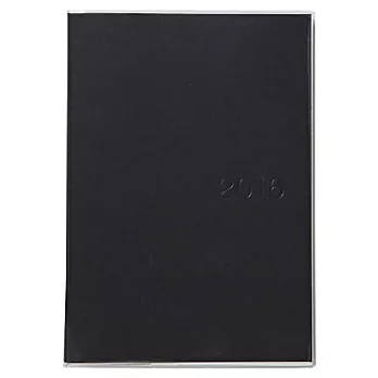 [MUJI 無印良品]再生紙直式月週記事本/A5.黑.2016