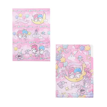 《Sanrio》雙星仙子40周年紀念A4文件夾組(一組2入)