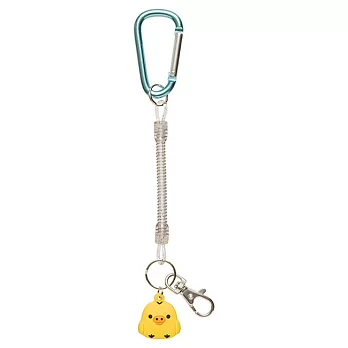 San-X 懶熊悠閒系列造型公仔彈簧鑰匙扣。小雞