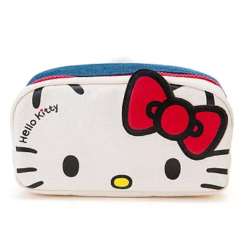 《Sanrio》HELLO KITTY搖擺翹屁屁系列大容量帆布筆袋