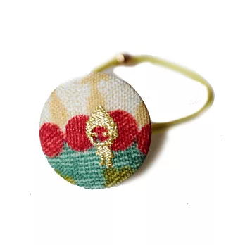 layoo 來喲│【馬卡龍】繽紛布包扣髮束/髮圈復古花