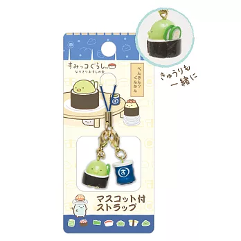 San-X 角落公仔壽司集會系列小公仔吊飾。企鵝君