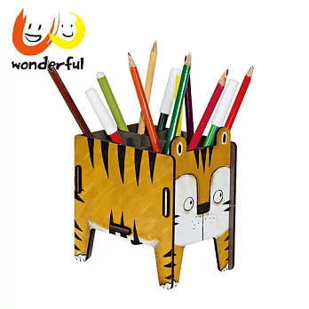 德國Werkhaus 木製童趣動物筆座- 老虎