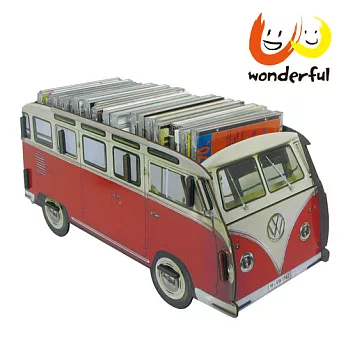 德國Werkhaus 木製福斯VW T1多用途儲物盒 (紅)