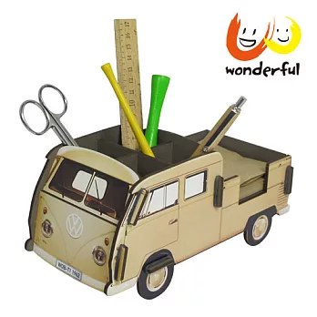 德國Werkhaus 木製福斯VW T1卡車筆座 (米)