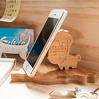 【Sylvia 典藏精品】竹製 手機座 - 馬力十足