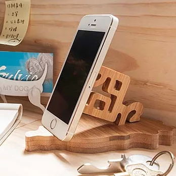 【Sylvia 典藏精品】竹製 手機座 - 台灣阿囧