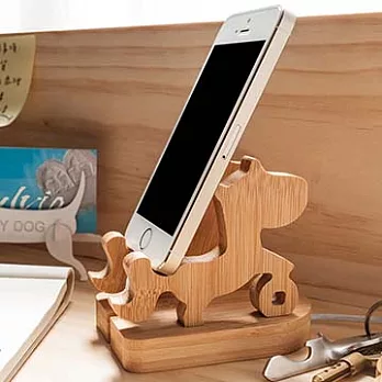 【Sylvia 典藏精品】竹製 充電式手機座 馬上有錢