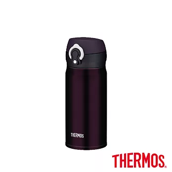 【THERMOS 膳魔師】超輕量 不鏽鋼真空保溫瓶0.35L(JNL-350-DPL)深紫色