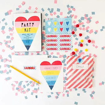 YOW派對組彩虹心