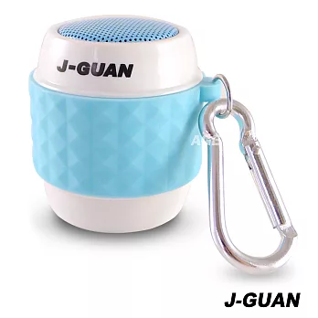 晶冠 迷你防潑水藍牙喇叭(NFC / 免持通話)_JG-BS6099（藍）