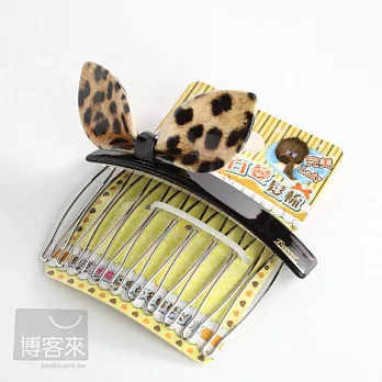 dadaisun 壓克力兔子髮梳-大豹紋