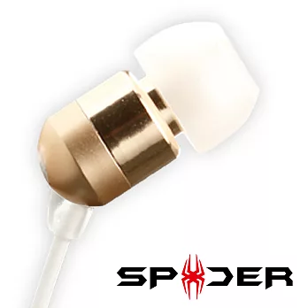 【SPIDER】Starlight Stereo Earphones動圈式耳道式耳機金色